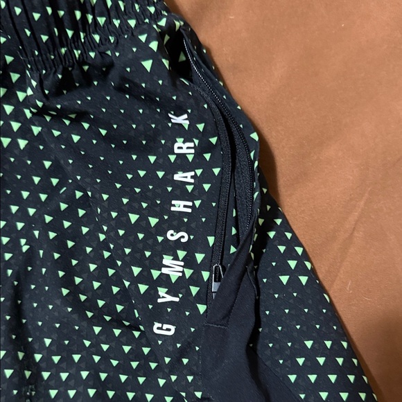 Gymshark Black and Teal Athletic Shorts - Picture 4 of 6